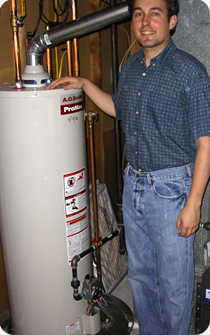 Water heater installation from one of our expert techs